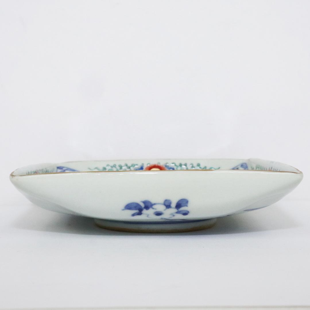 大明成化年製 角皿 5客 古伊万里 明治期