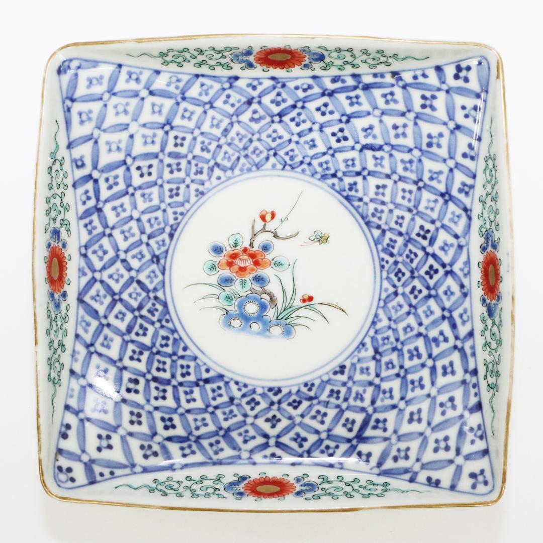 大明成化年製 角皿 5客 古伊万里 明治期