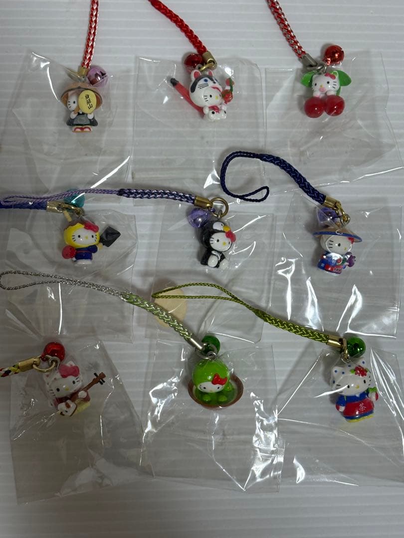 ハローキティ 根付け ストラップ 65種セット ご当地