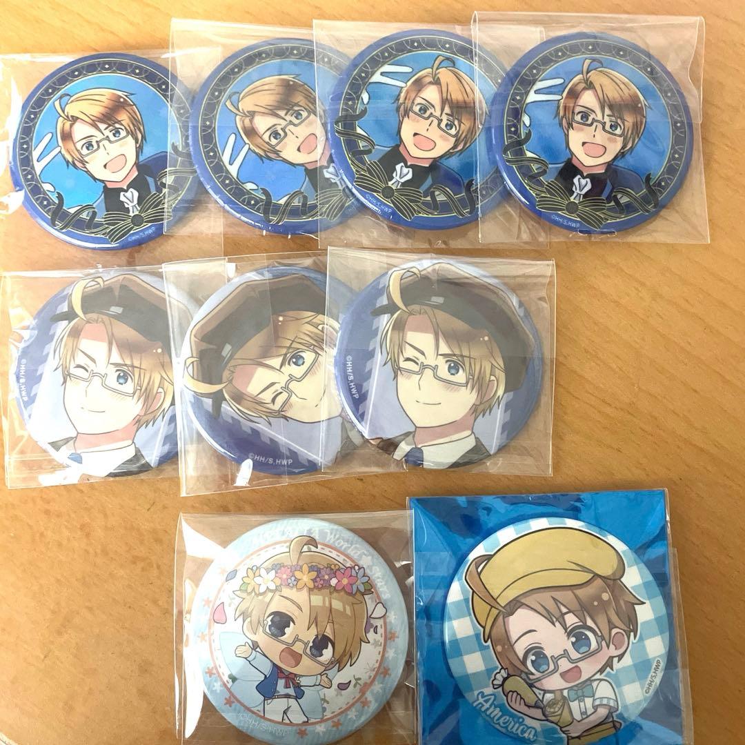 アメリカ ヘタリア 缶バッジ - メルカリ