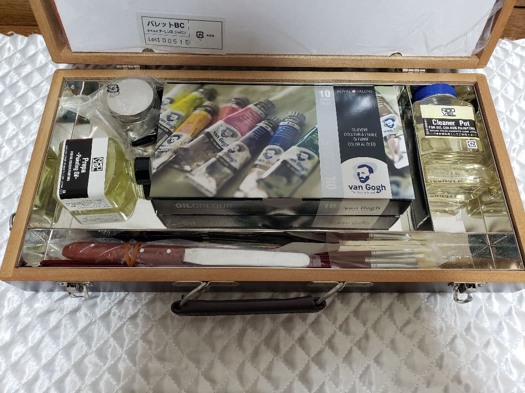 ターレンス van Gogh 油絵具セット 木箱 10色 オイルペイント