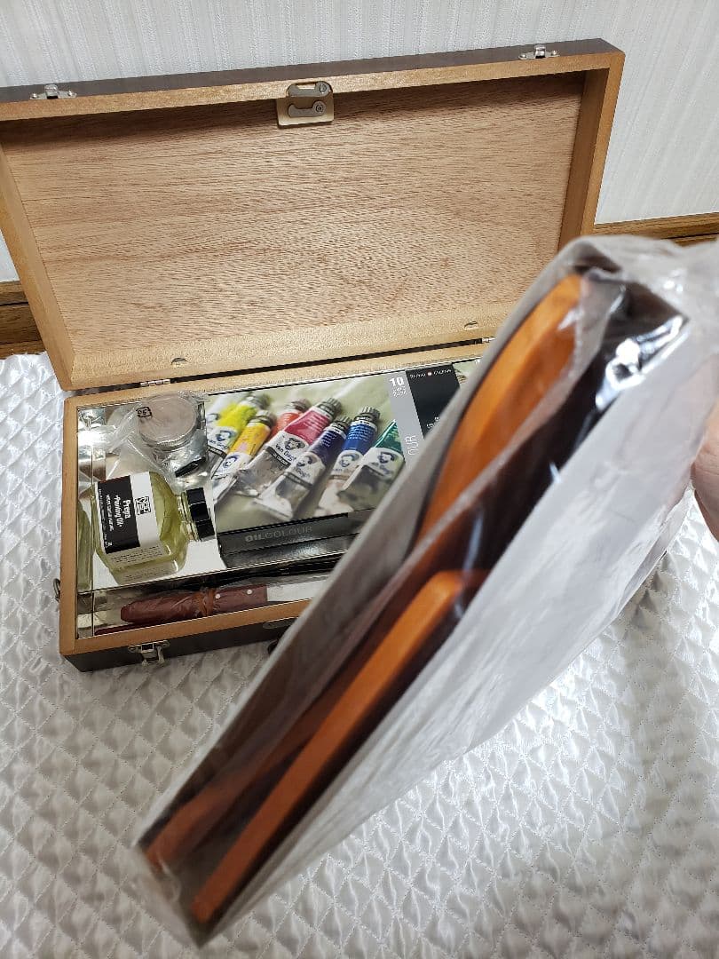 ターレンス van Gogh 油絵具セット 木箱 10色 オイルペイント