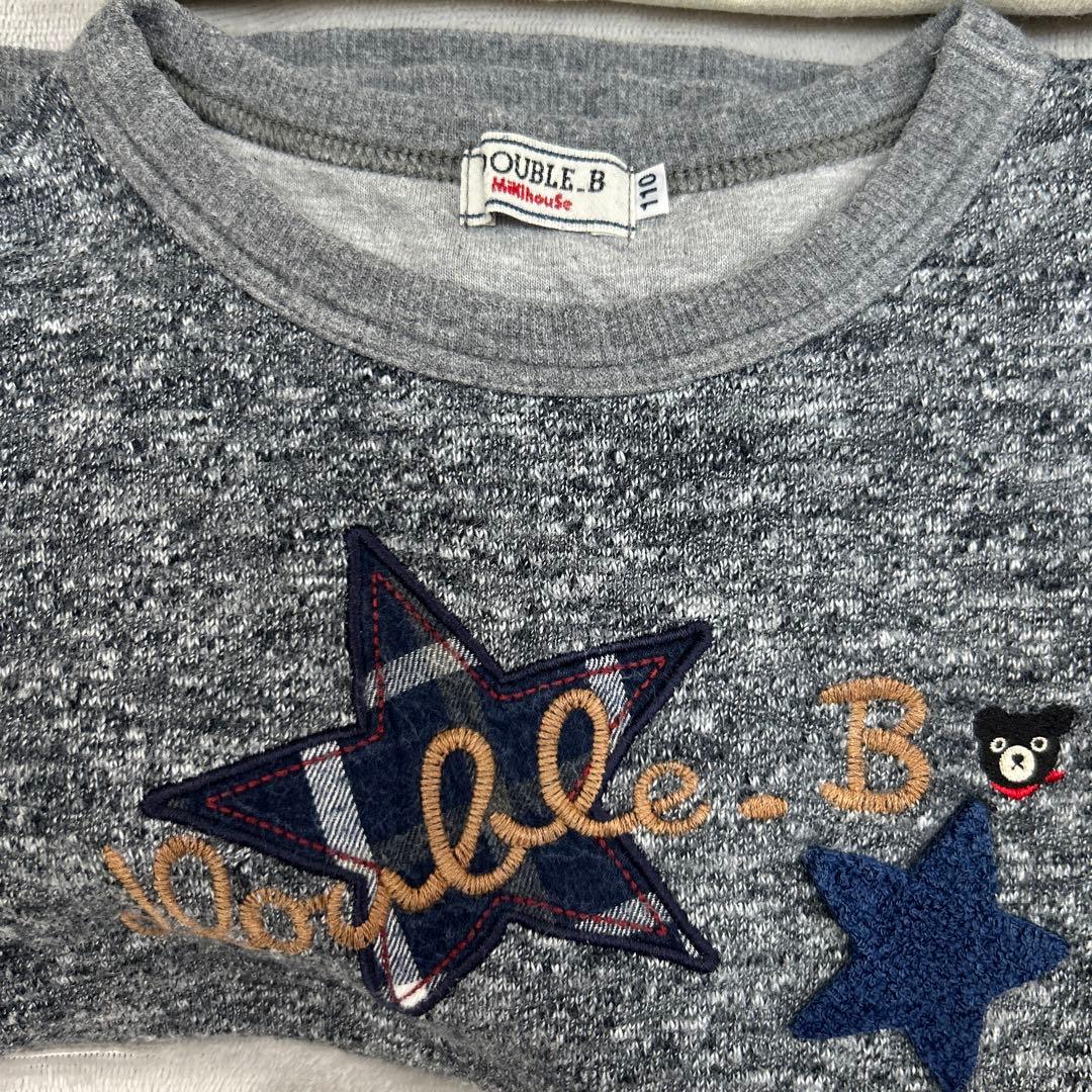 ミキハウス　klädskaap トレーナーロンTセット　110