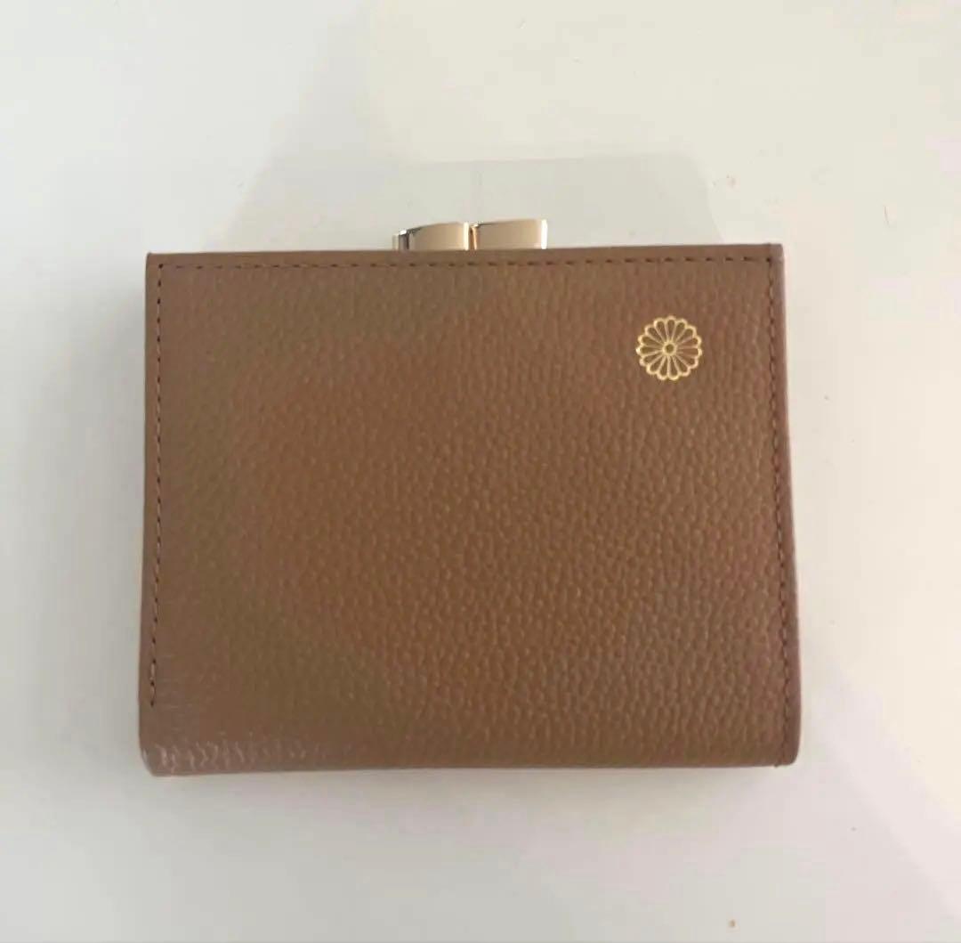 皇居限定品 二つ折り財布 がま口財布 カフェオレ モカ系 - メルカリ
