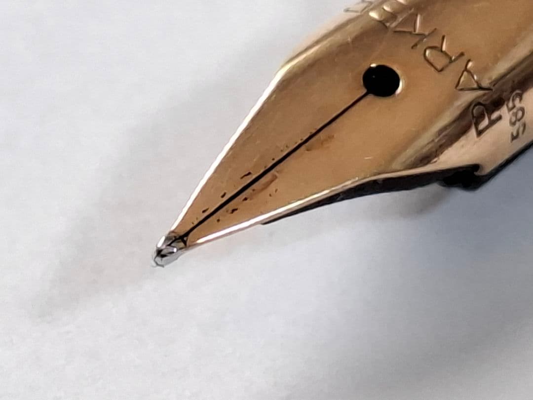 希少　parker　万年筆　XF(極細)　スターリングシルバー　シズレ　オパール