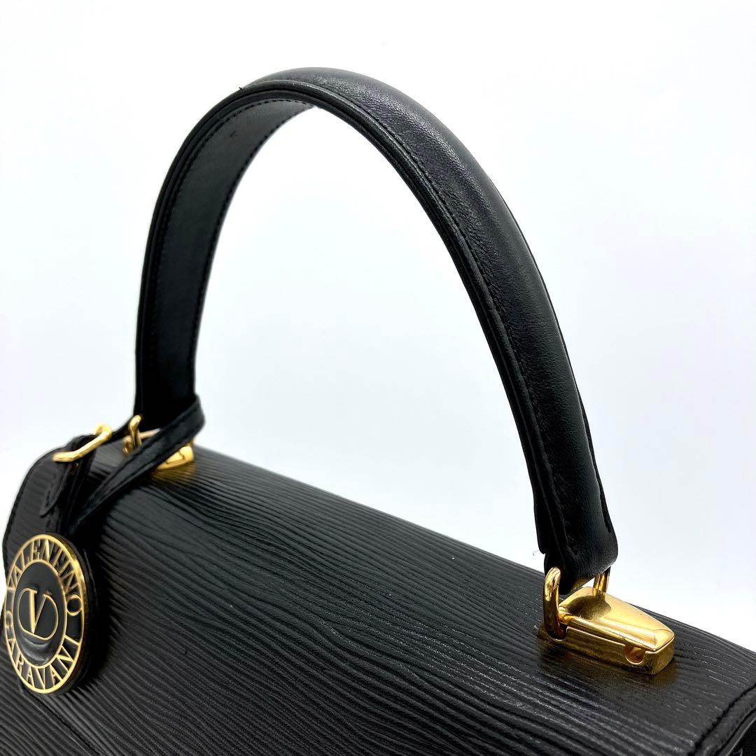 【Valentino Garavani】2wayバッグ　ハンドバッグ　ブラック