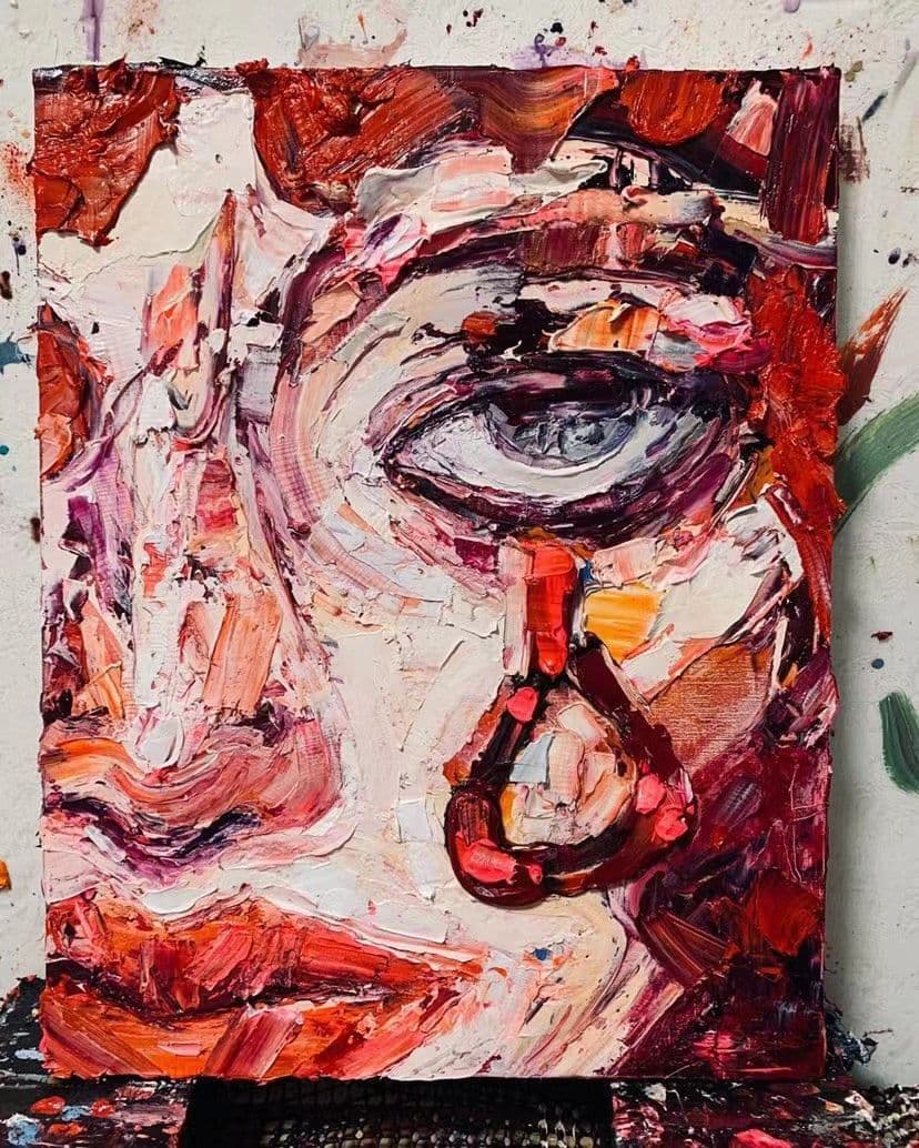 藤川さき油彩作品