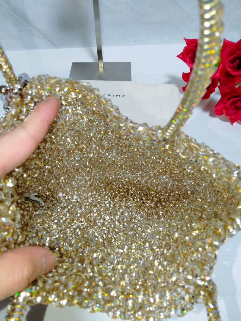 美品 アンテプリマ ANTEPRIMA ワイヤーバッグ スクエア チャーム付き