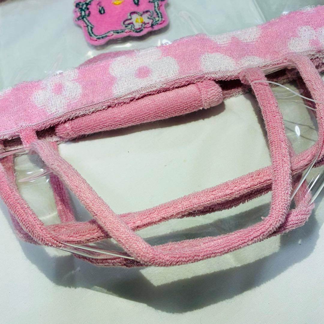 1999年　ハローキティ ビニールトートバッグ 平成レトロ　カオハナ