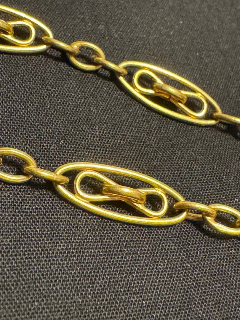 フランス アンティーク 金バリ 立体感あるチェーン②