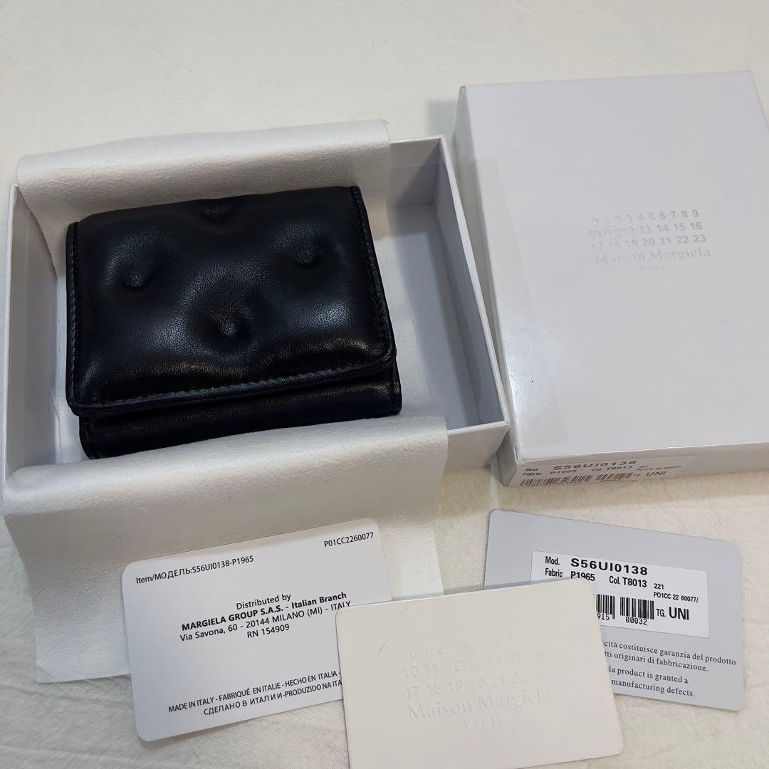 ✨極美品メゾンマルジェラ グラムスラム 三つ折り財布 S56UI0138