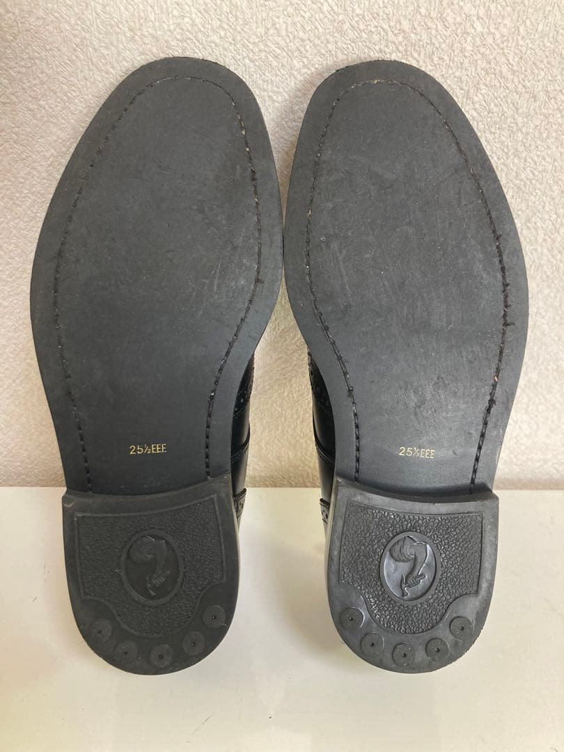 【極美品】 REGAL ビジネスシューズ ウイングチップ 黒 フルブローグ