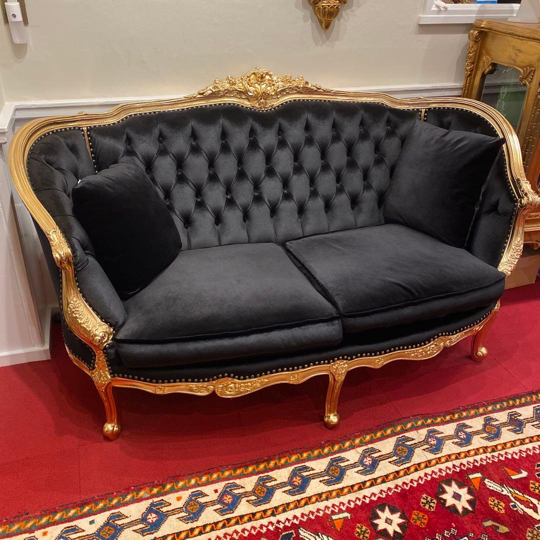 Sherryさま専用　 バロックスタイル ロココ調　猫脚　ゴールド ラブソファ Sherryさま専用 バロックスタイル ロココ調 猫脚 ゴールド ラブソファ