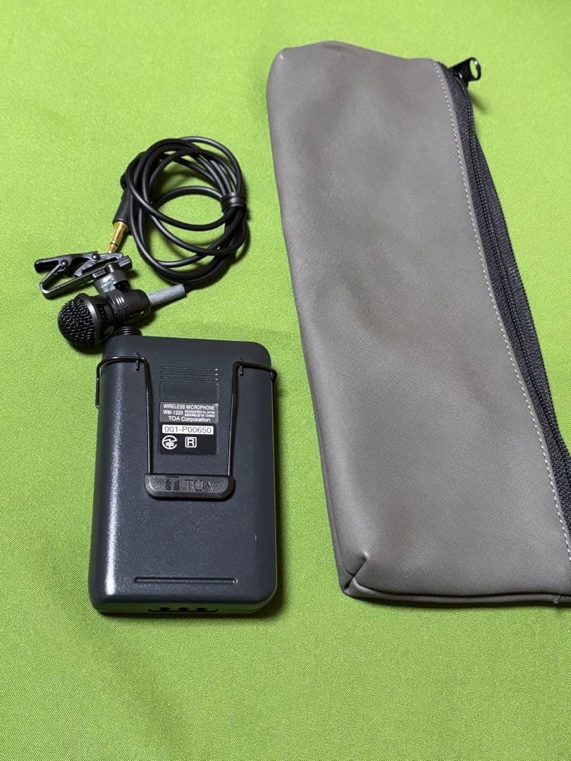 B.TOA WM-1320 新古品 タイピンワイヤレスマイク頻度僅か