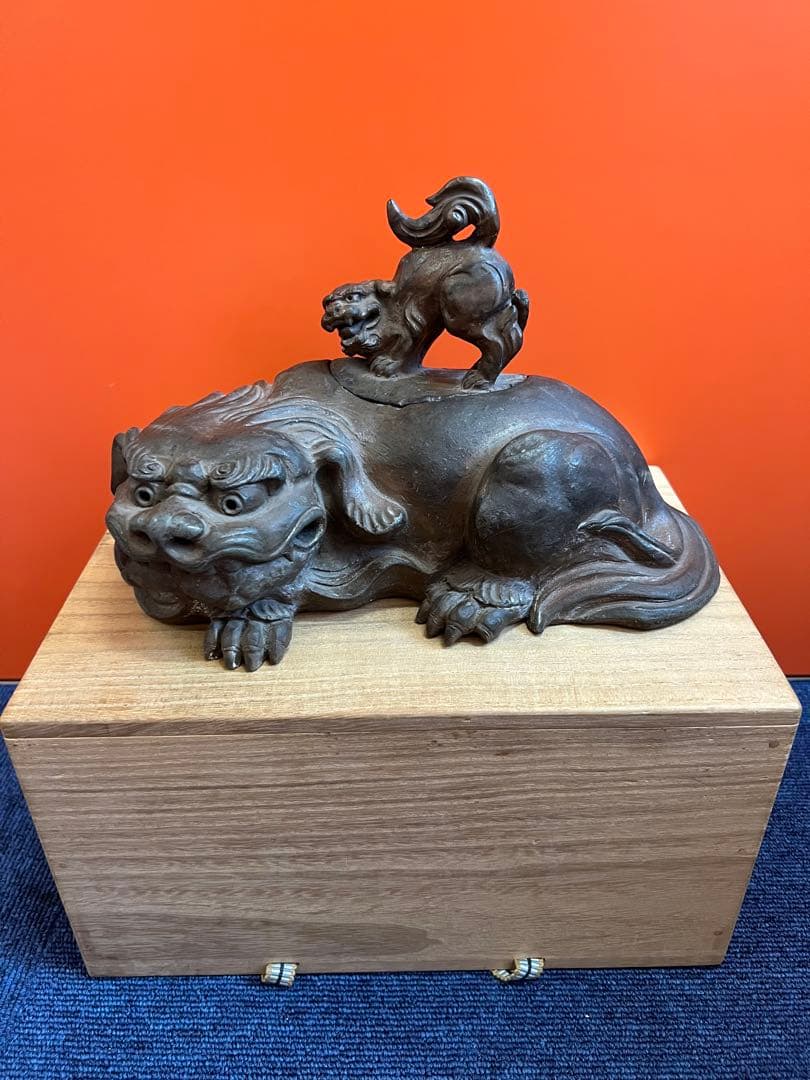 1346  古備前焼　獅子　置物　古美術品　時代物 1346 古備前焼 獅子 置物 古美術品 時代物