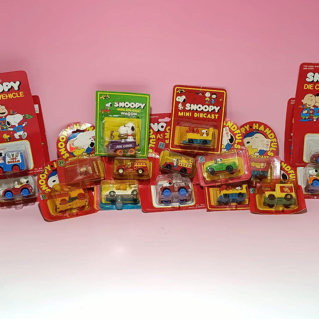 超お得セット　スヌーピー ミニカー　16個　アメトイ　ビンテージ　レア