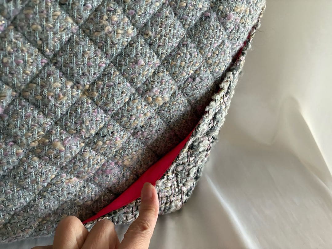 りく様♡CHANEL カンボンライン ツイード　トートバッグ　マトラッセ