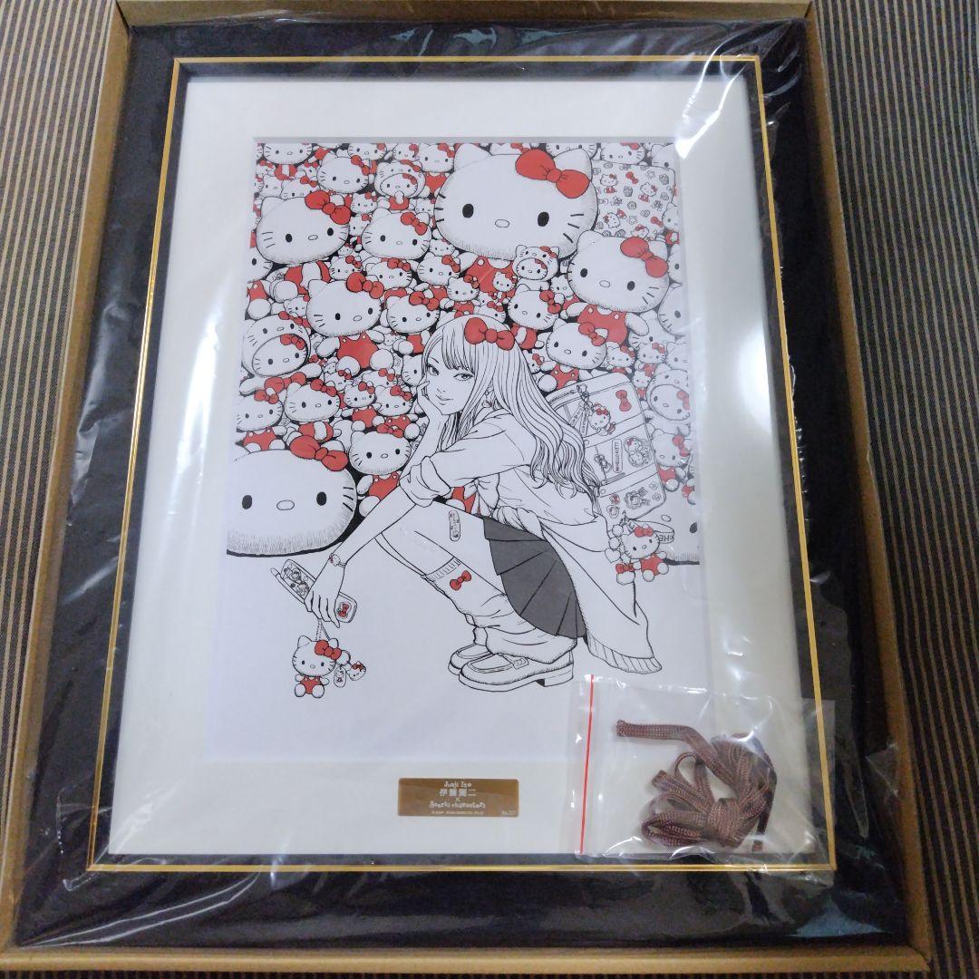 伊藤潤二×サンリオキャラクターズ 複製原画 ギャル富江×ハローキティ