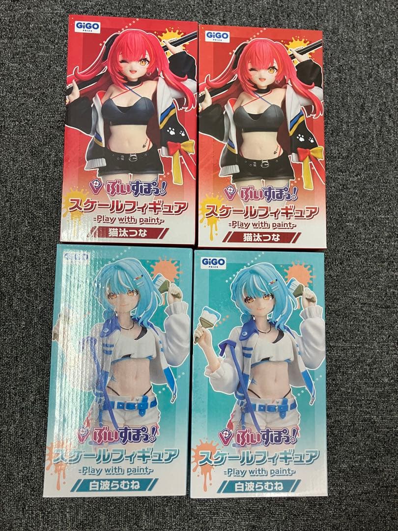 GIGO限定　ぶいすぽ　スケールフィギュア　猫汰つな 白波らむね 4体セット⭐︎ ぶいすぽ GiGO限定 スケールフィギュア 猫汰つな 白波らむね - メルカリ