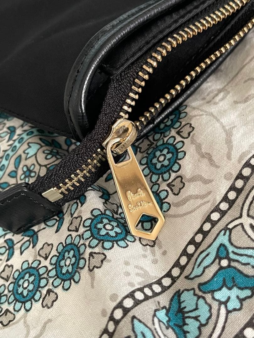 美品　ポールスミス　ビジネスバッグ　肩掛け　ナイロン　レザー