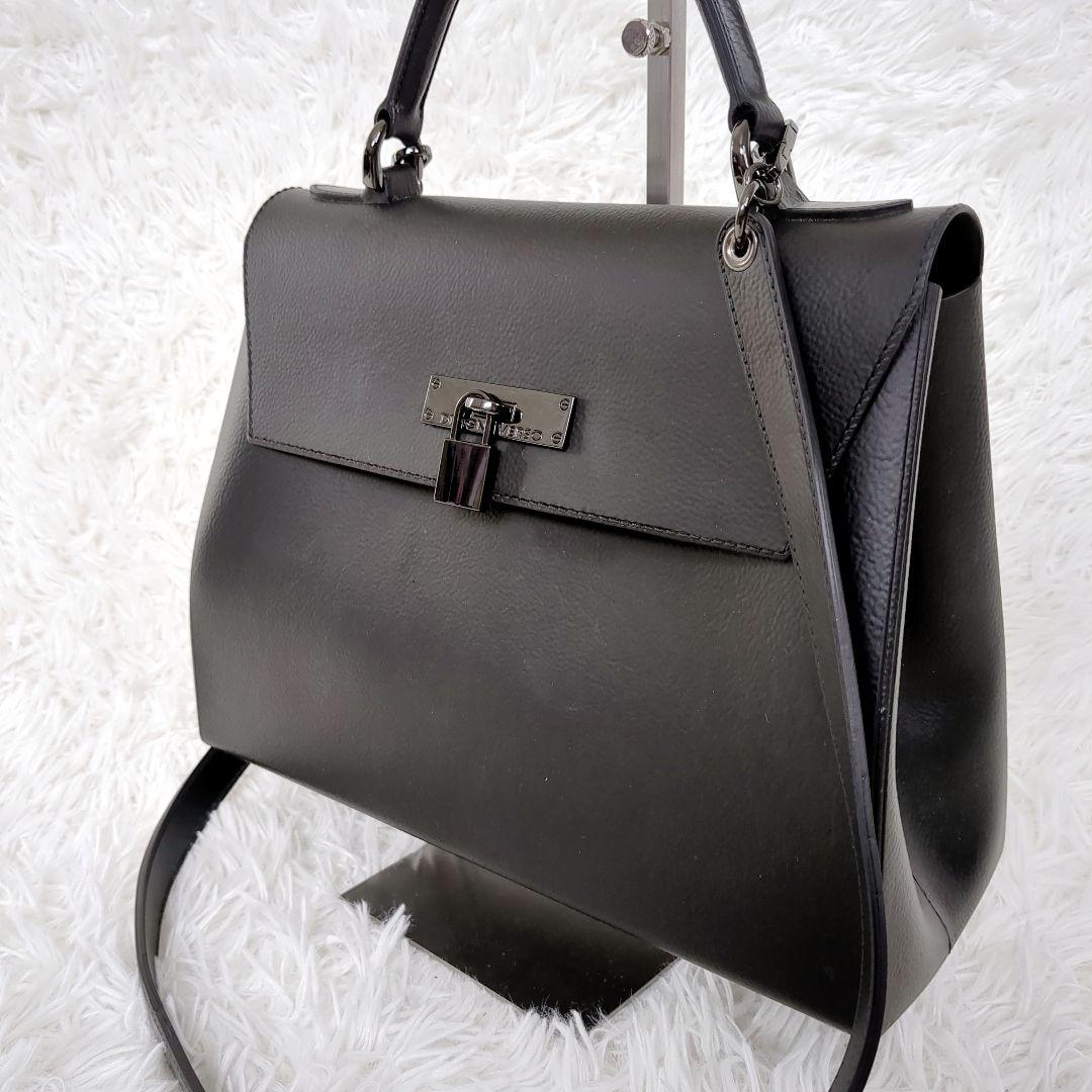 美品✨️ DESIGNINVERSO　ワンハンドルBAG ショルダーバッグ黒
