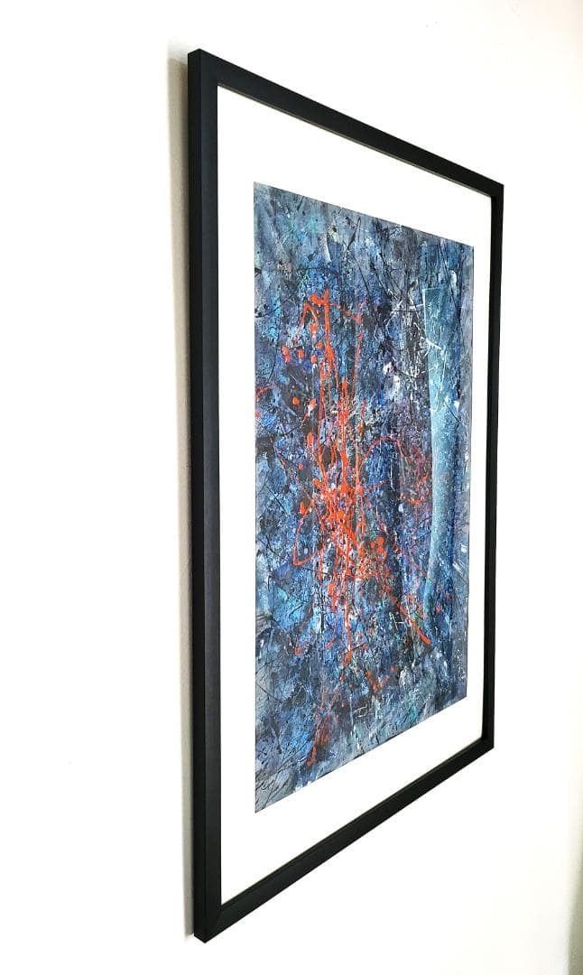 【専用】Sense of loss/抽象画 77×56㎝ B2 額縁セット 原画