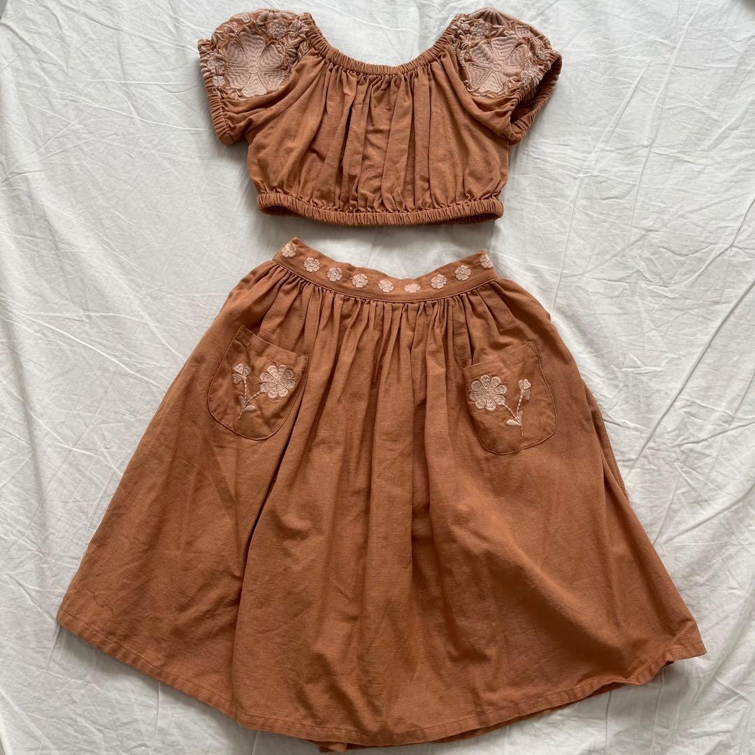 apolina kids セットアップ 3-5y