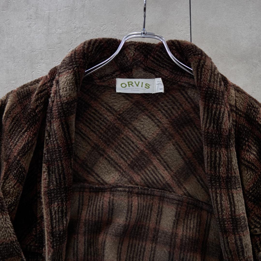 ゴ*ラ様 激レア ORVIS USA製 ガウンコート ブラウンチェック オービス