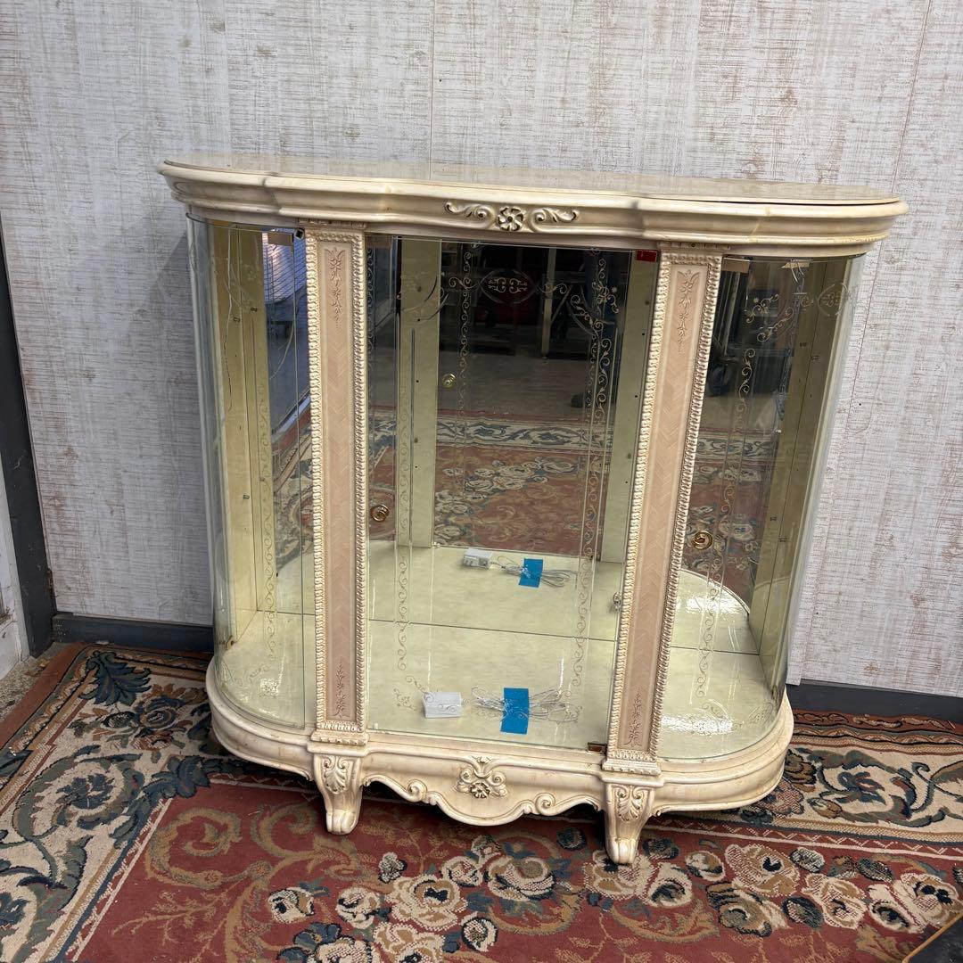 ロココ アンティーク ガラスショーケース コレクションケース 飾り棚