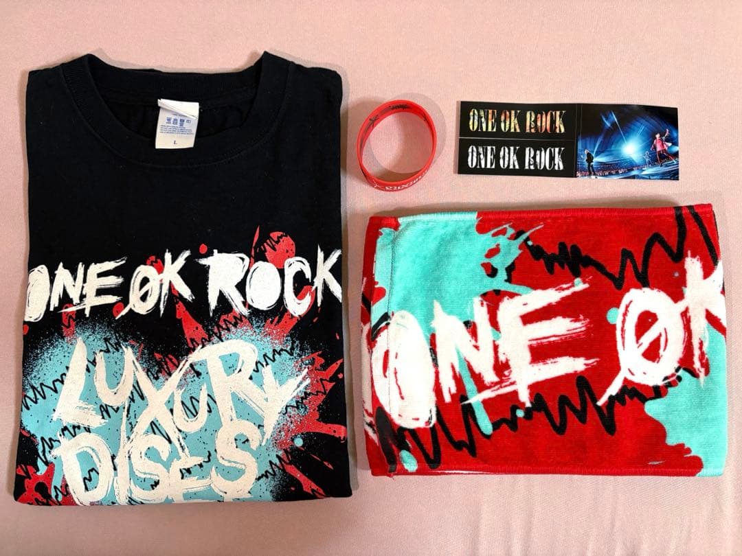 【セット】 ONE OK ROCK ハートt luxury disease ワンオクONE OK ROCK Luxury Disease ハートTシャツ S ONE OK ROCK