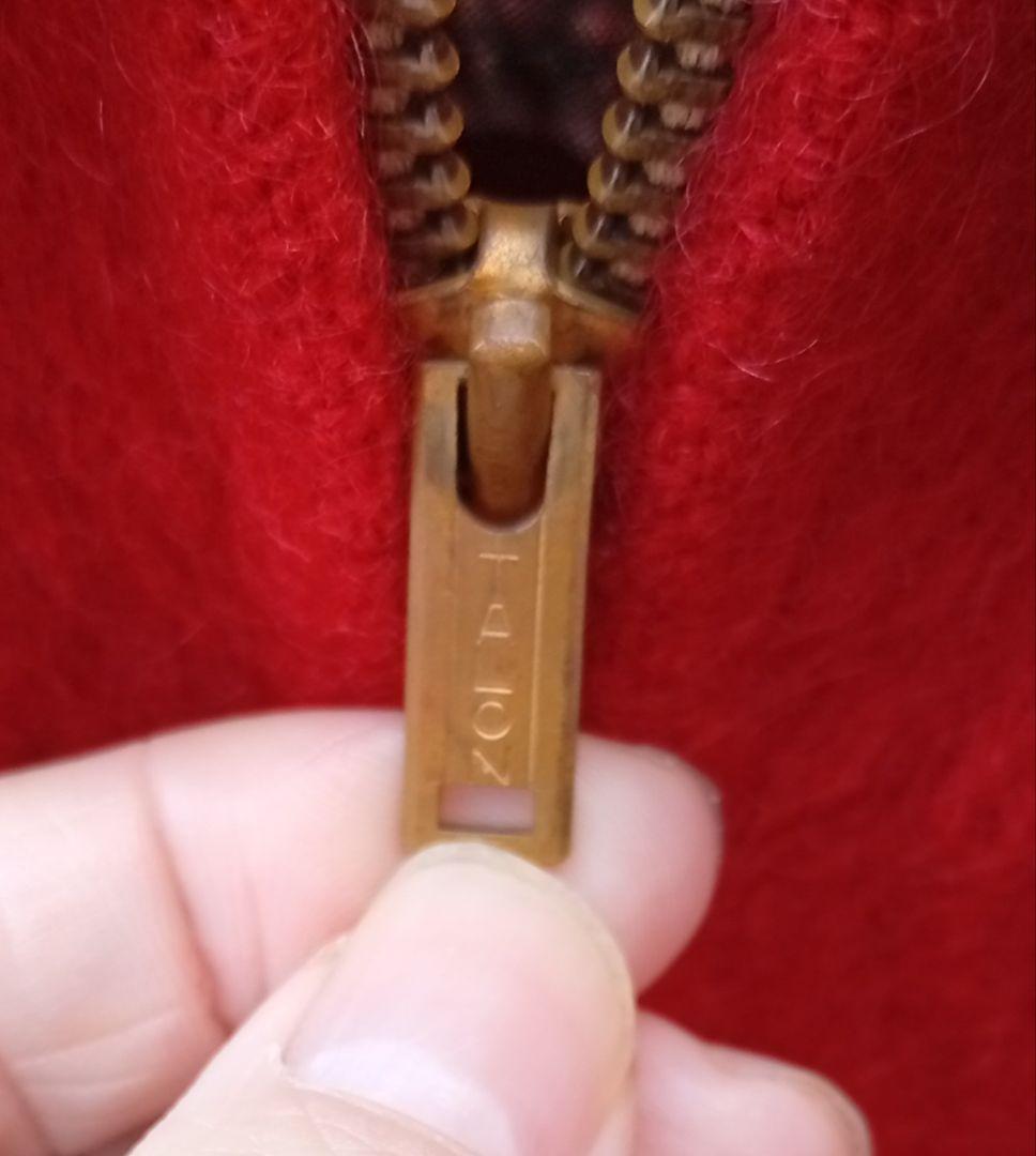 とと[ビンテージ]1950sウールジャケット　モヘア　ロングポイント