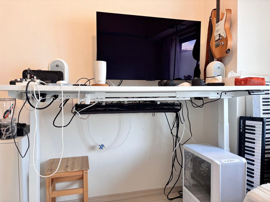 VERNAL PD3 幅160 奥行き70 電動昇降デスク ホワイト