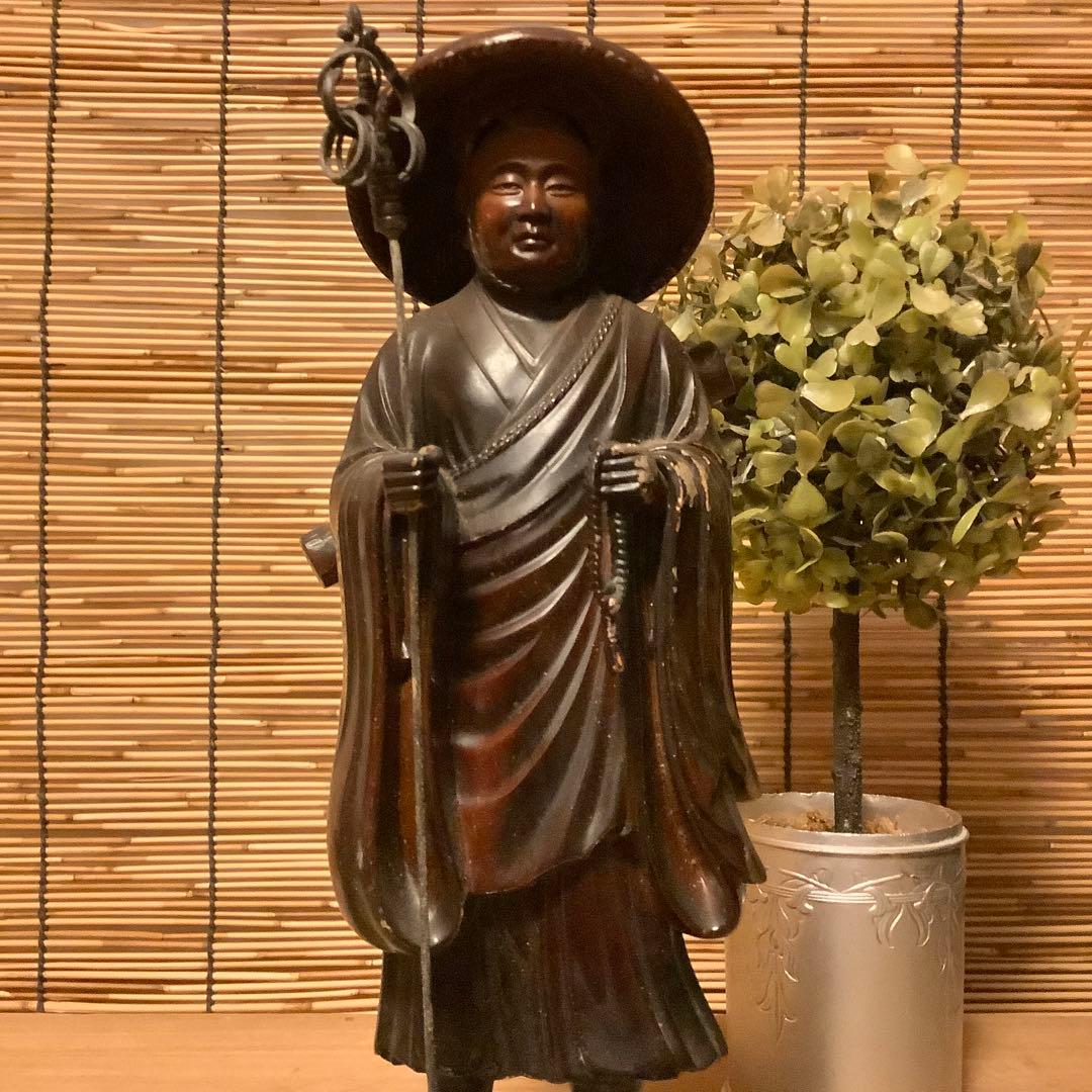 中国古美術・珍品旧藏・青銅製提梁鳥壺・鋳造・鏨刻・純銅製・酒具