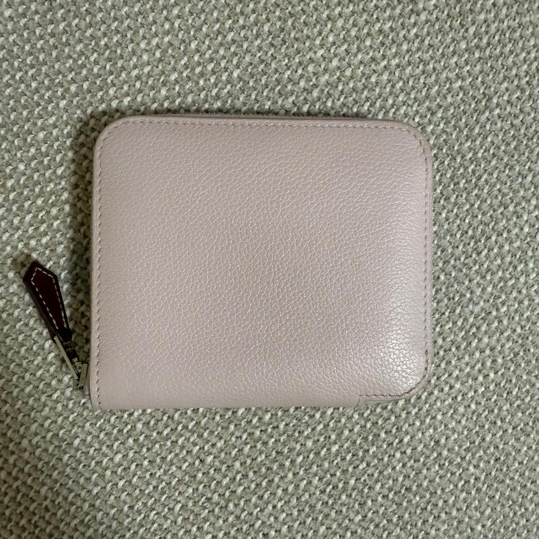 HERMES ライトピンク レザー ケース