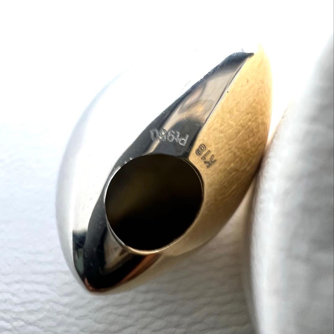 K18 プラチナpt950 ペンダントトップ 中空 15×15㎜ 1.85 g