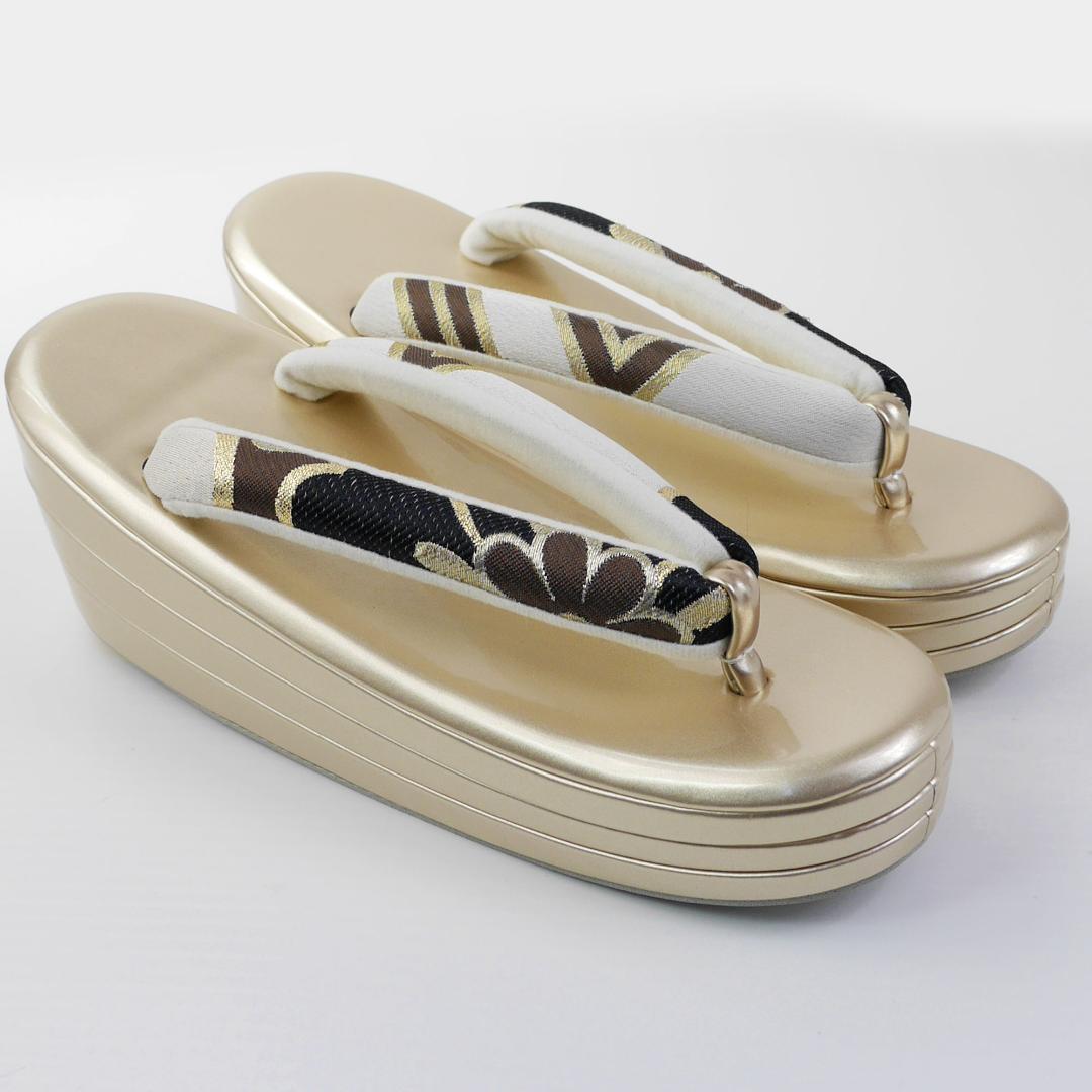 草履バッグセット 着物 振袖 成人式 厚底 ヒール草履 uzouri94-6