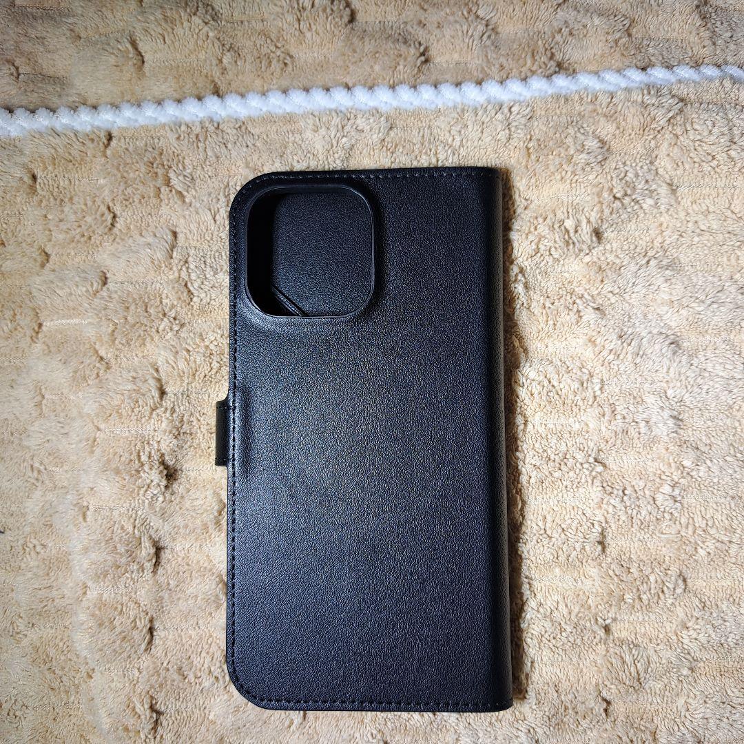 LANVIN LANVIN ブラック 手帳型ケースiPhone16proMAX COLLECTION