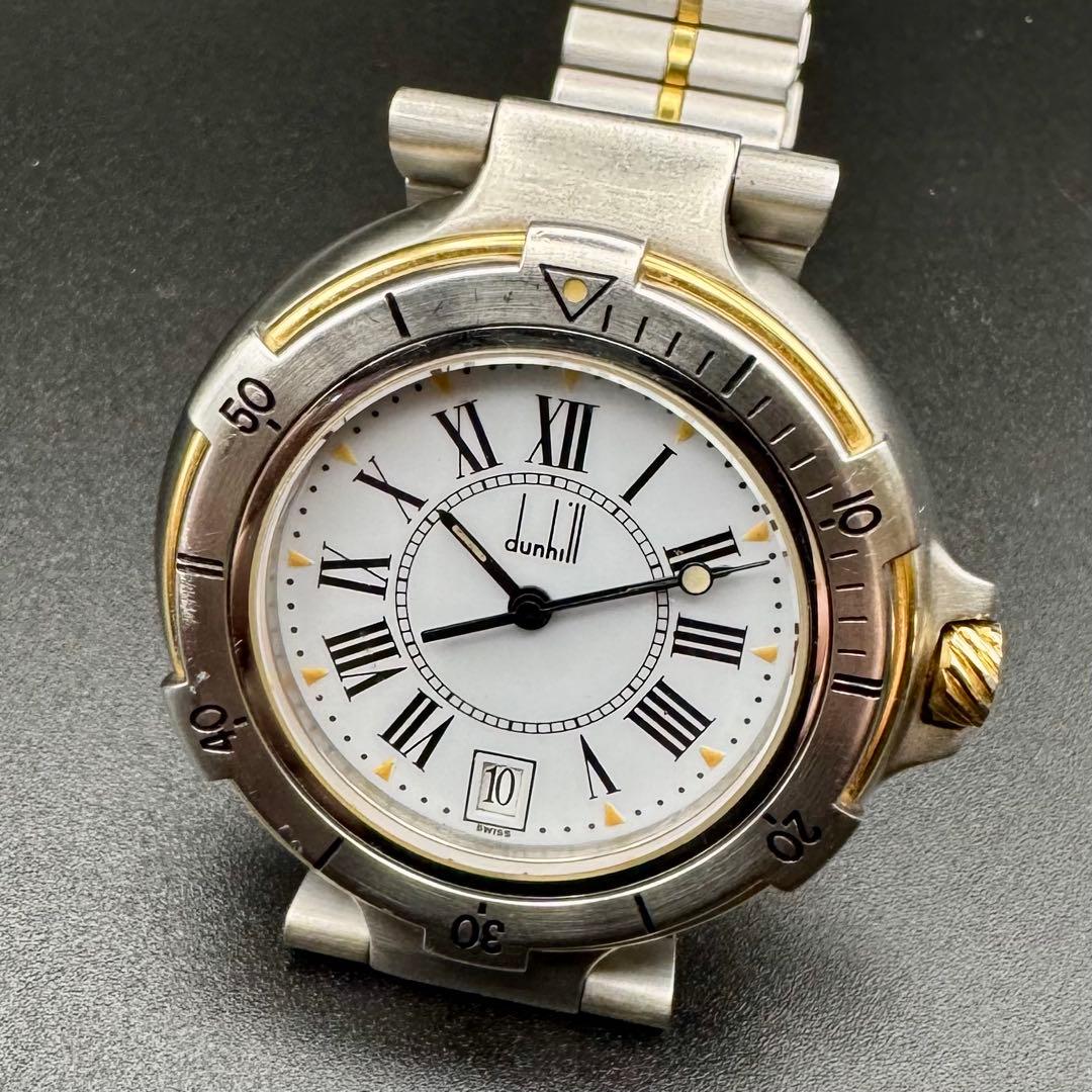 dunhill ミレニアムダイバー　防水200 QUARTZ 電池切れ　腕時計