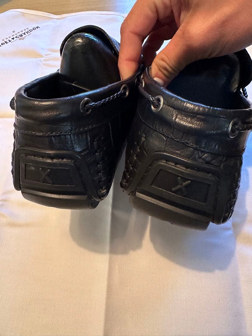 専用品オロビアンコ　クロコダイル風 モカシン 42