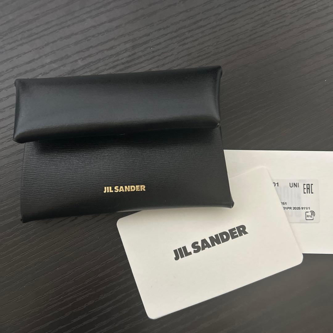 JIL SANDER ブラックレザーケース