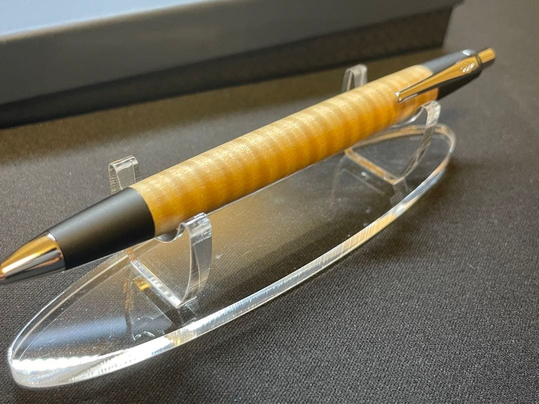 野原工芸新型スタビ栃杢MP 野原工芸 スポルテッド栃 シャープペンシル