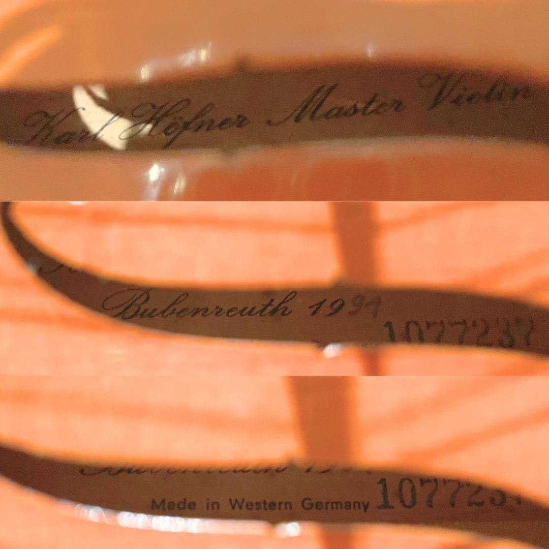 Karl Höfner バイオリン 1/4 KH11 1991年【弦張替済】