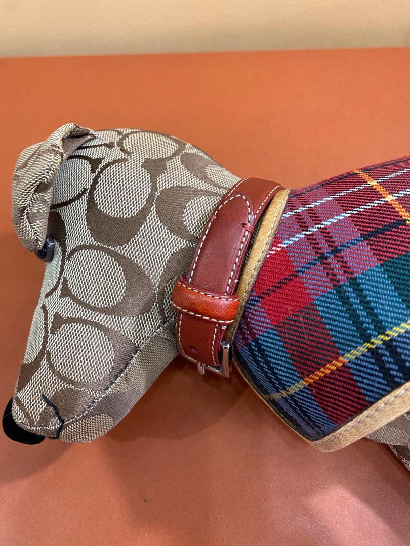 レア」COACHコーチ 犬 ぬいぐるみ 置物