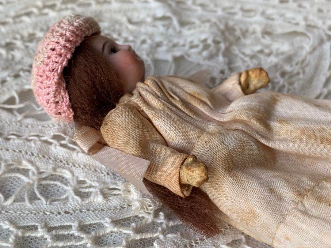 フランスアンティーク 希少 フレンチミニョネット ビスクドール 小物