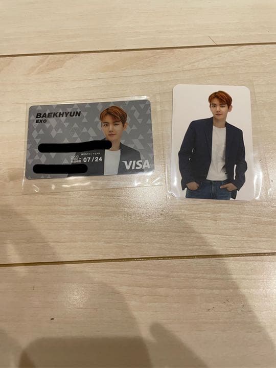EXO] ベッキョン EXO プリペイドカード ベッキョン VISA PREPAID 特典