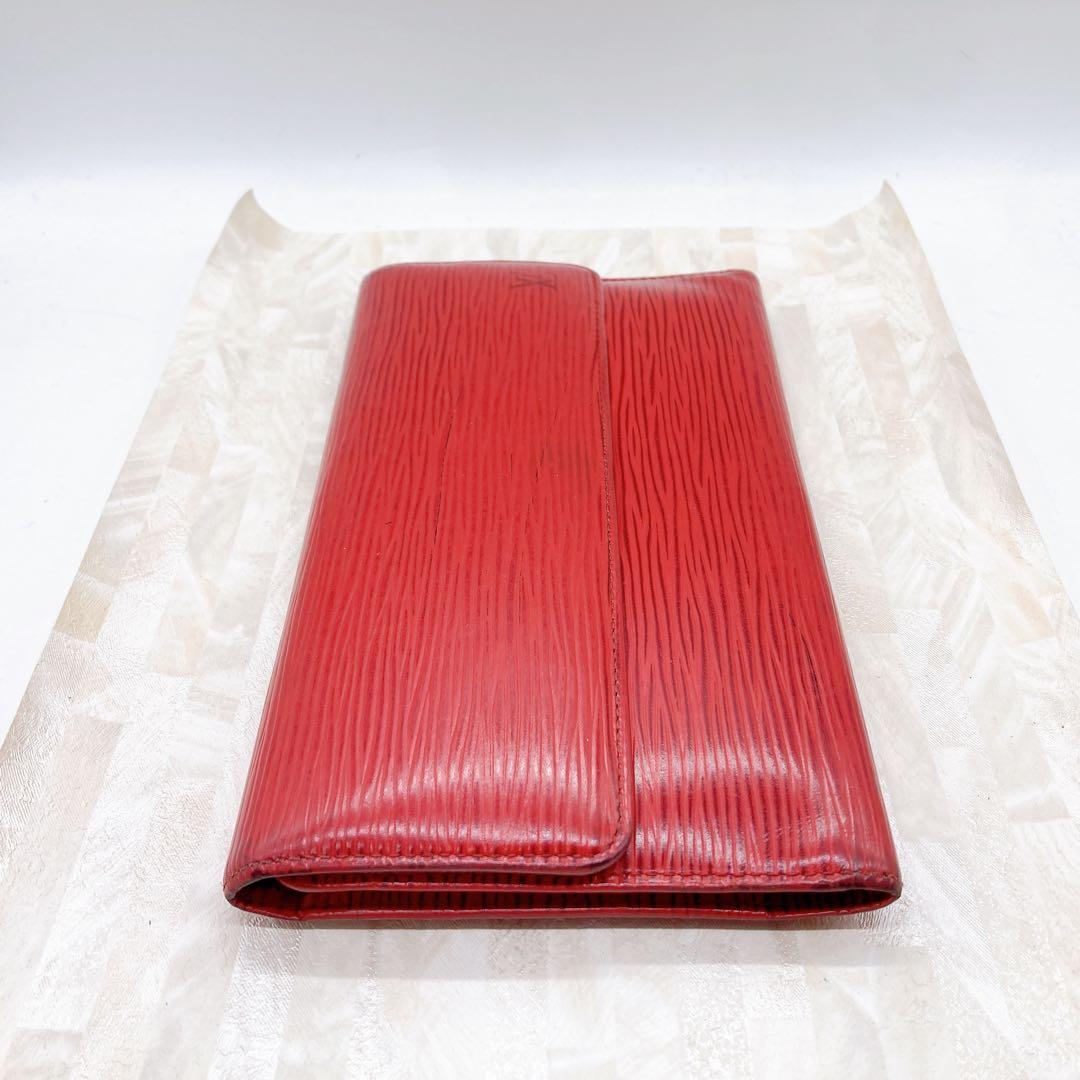 LOUIS VUITTON 二つ折り財布 エピ レッド CA0923 正規品