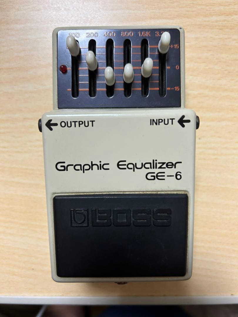 BOSS GE-6 graphic equalizer（銀ネジ）