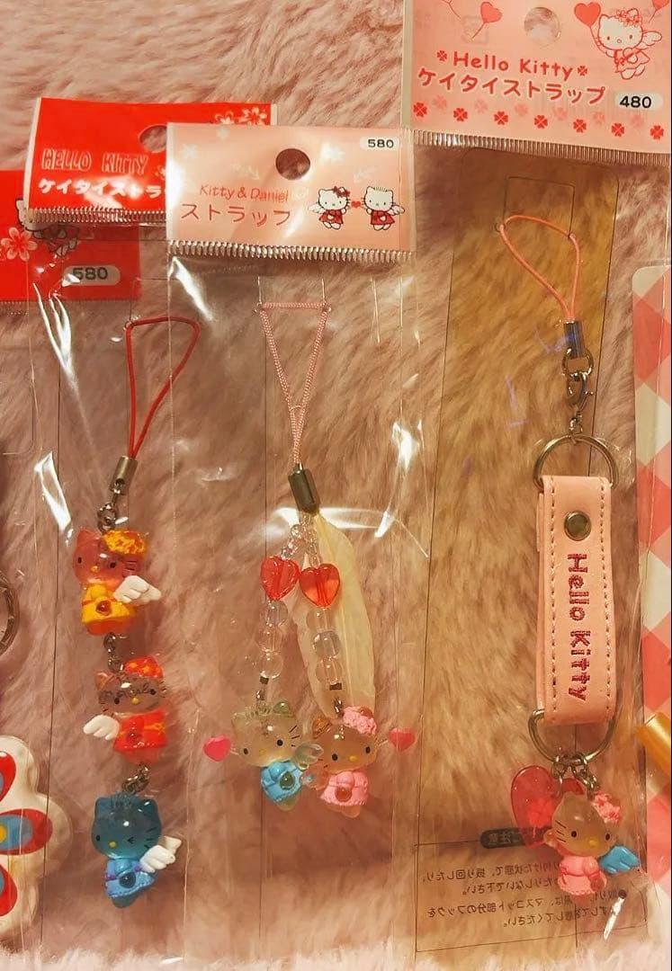 希少レア　ハローキティ　エンジェル　ストラップ　まとめ売り　平成レトロ　サンリオ