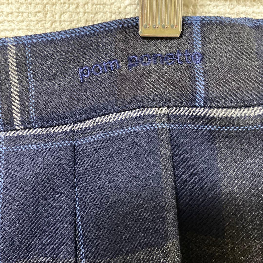 ポンポネットジュニア　チェック柄スカート　LL 165