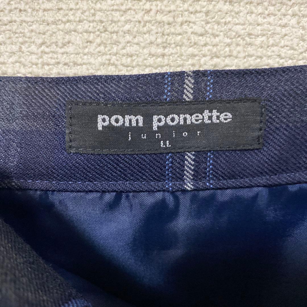 ポンポネットジュニア　チェック柄スカート　LL 165